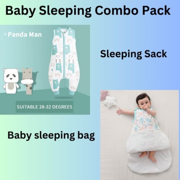 Baby sleeping bags & Toddler Sleeping Sack with Feets Pack1 Combo Pack - Picture 1 of 10